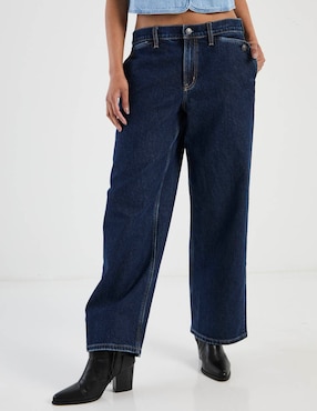 Jeans amplio American Eagle cintura para mujer