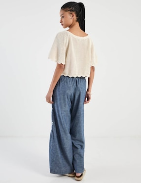 Pantalón acampanado American Eagle straight para mujer