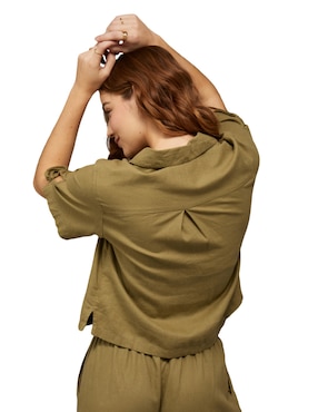 Blusa American Eagle manga corta para mujer