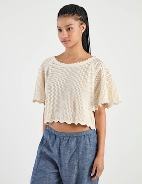Suéter American Eagle cuello redondo para mujer