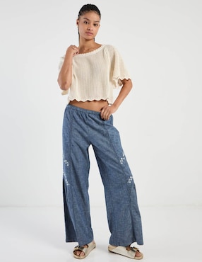 Suéter American Eagle cuello redondo para mujer