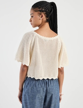 Suéter American Eagle cuello redondo para mujer