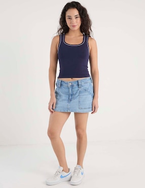 Falda short mini American Eagle a la cintura