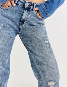 Jeans straight Coffee Bean Wax Jeans para mujer