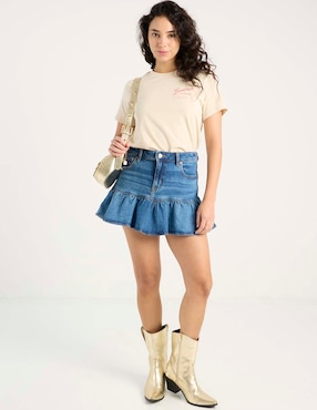 Falda mini American Eagle a la cintura