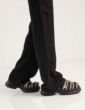 Pantalón cargo Coffee Bean loose para mujer