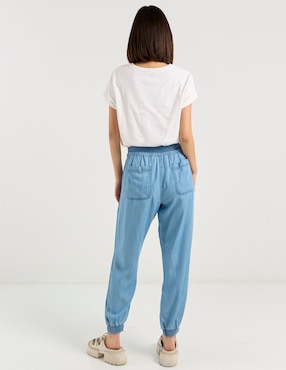 Pantalón jogger Coffee Bean slim para mujer
