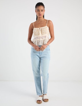 Jeans slim cintura media American Eagle para mujer