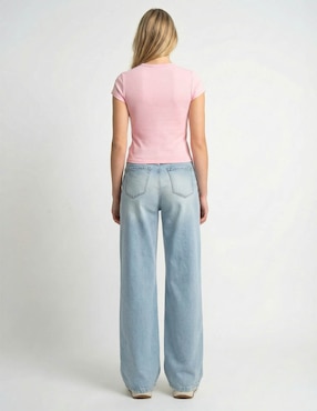 Jeans amplio cintura alta Sexy Jeans para mujer