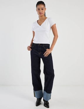 Jeans wide leg cintura That's It para mujer