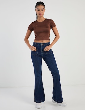 Jeans acampanado cintura That's It para mujer