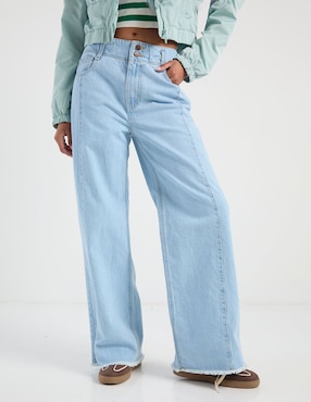 Jeans relaxed wide leg cintura baja That's It para mujer