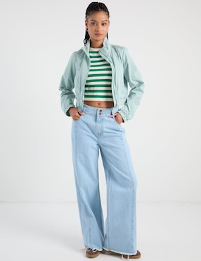Jeans relaxed wide leg cintura baja That's It para mujer