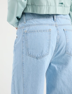 Jeans relaxed wide leg cintura baja That's It para mujer