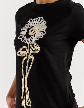 Playera manga corta Biography cuello redondo para mujer