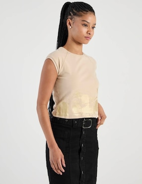 Playera manga corta Biography cuello redondo para mujer