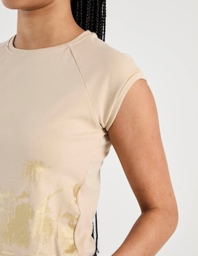 Playera manga corta Biography cuello redondo para mujer