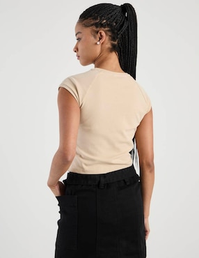 Playera manga corta Biography cuello redondo para mujer