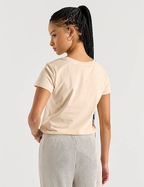 Playera manga corta Biography cuello redondo para mujer