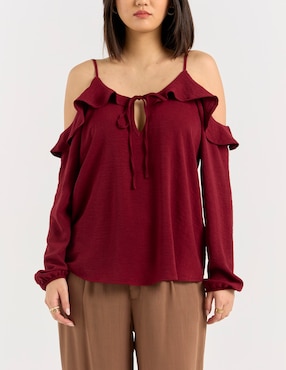 Blusa Salsa manga larga para mujer