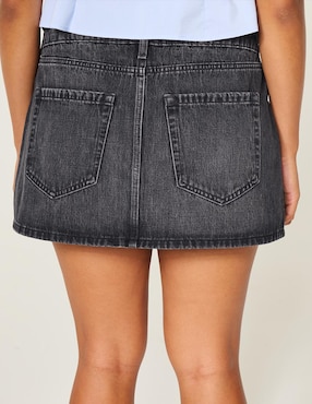 Falda mini Hollister a la cintura