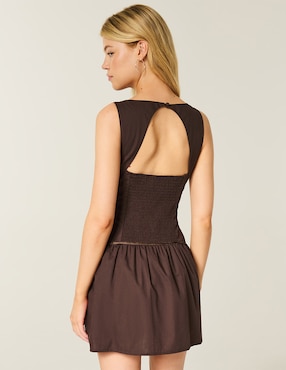 Vestido corto casual Hollister para mujer
