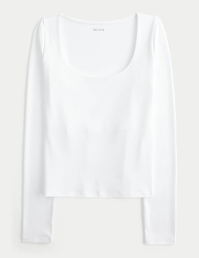 Playera manga larga Hollister para mujer