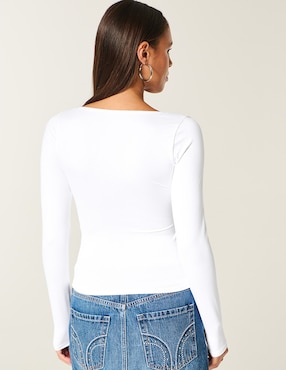 Playera manga larga Hollister para mujer