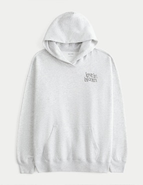 Sudadera con capucha y bolsa Hollister para mujer