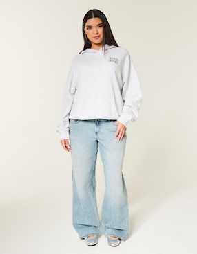 Sudadera con capucha y bolsa Hollister para mujer