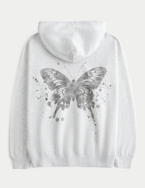 Sudadera con capucha y bolsa Hollister para mujer