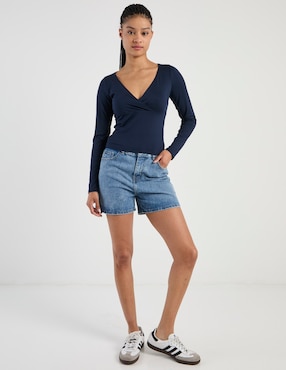 Playera manga larga Hollister para mujer