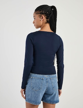 Playera manga larga Hollister para mujer