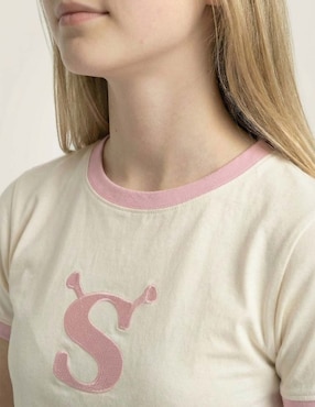 Playera manga corta Shrek cuello redondo para mujer