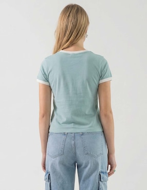 Playera manga corta cuello redondo Shrek: Once Upon a Time para mujer