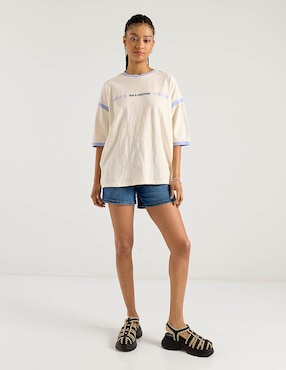 Blusa manga 3/4 Billabong cuello redondo para mujer