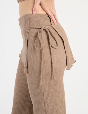 Pantalón Coffee Bean loose para mujer