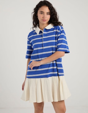 Vestido corto casual Coffee Bean para mujer