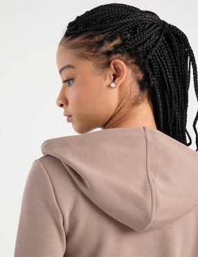 Sudadera con capucha y bolsa coffee bean para mujer