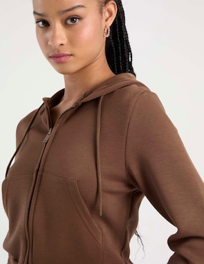 Sudadera con capucha y bolsa coffee bean para mujer