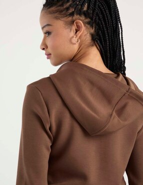 Sudadera con capucha y bolsa coffee bean para mujer