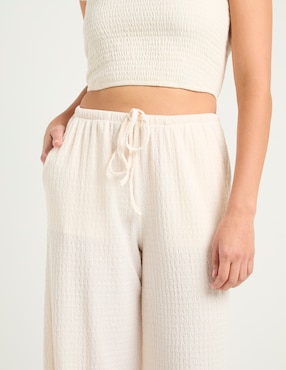 Pantalón relaxed Coffee Bean amplio para mujer