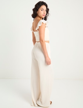 Pantalón relaxed Coffee Bean amplio para mujer