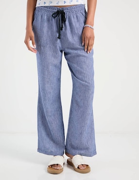 Pantalón pijamero Coffee Bean relajado para mujer