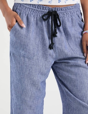 Pantalón pijamero Coffee Bean relajado para mujer