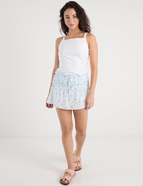 Falda short Coffee Bean a la cintura