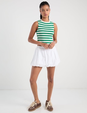 Falda mini Guess Jeans a la cintura