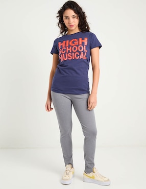 Playera manga corta High School Musical cuello redondo para mujer