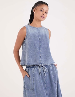 Blusa de tirantes Coffee Bean para mujer