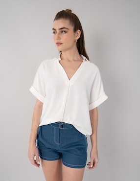 Blusa Salsa manga corta para mujer